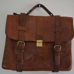 Saga Canada Genuine Leather Laptop Bag